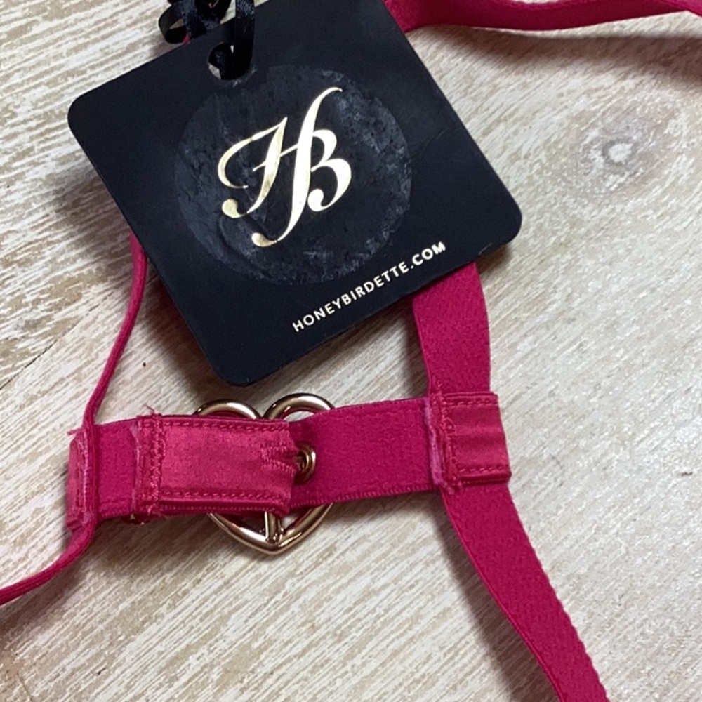 SOLDđź’—Honey Birdette Valentine's Day Juliet Hearts Bra and Panty Set - Picture 10 of 15